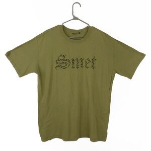 Rare Vintage 2000s Y2K Smet by Christian Audigier Green Short Sleeve Shirt